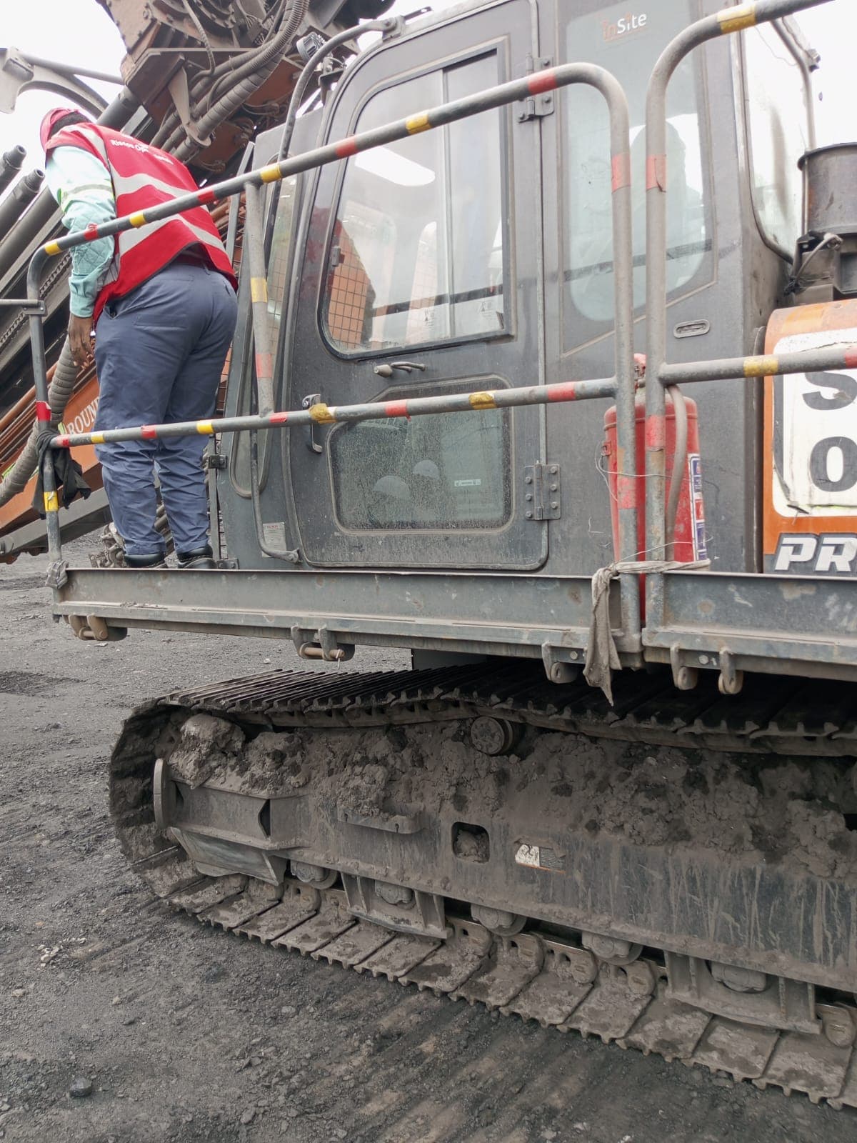 Excavator with Breaker